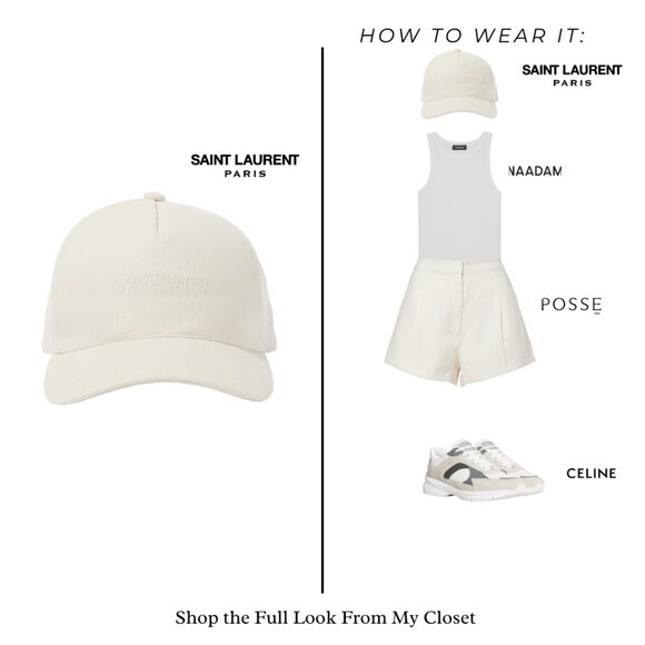 Saint Laurent Off-White Cap main image 5